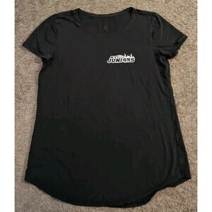 Women's Lululemon Curved Hem Crewneck Short Sleeve Black T-Shirt Size Large